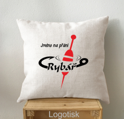 Polštář pro rybáře-splávek se jménem