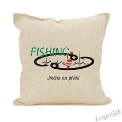 Polštář Fishing se jménem