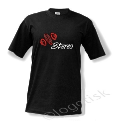 Tričko motiv Stereo vzor 2