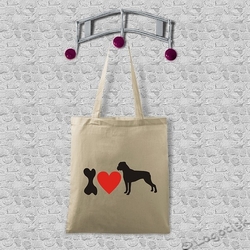 Plátěná taška s potiskem Love Boxer