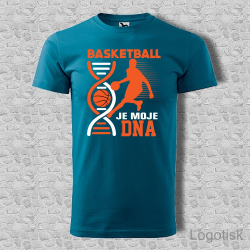 Pánské tričko potisk BASKETBALL JE MOJE DNA