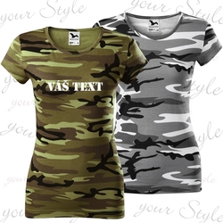 Dámské tričko Military-Váš text na přání