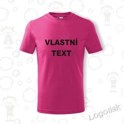 VÁŠ TEXT dětské tričko s vlastním textem 