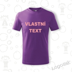 VÁŠ TEXT dětské tričko s vlastním textem 