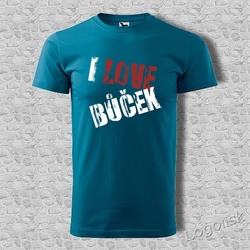 Pánské tričko I LOVE BŮČEK