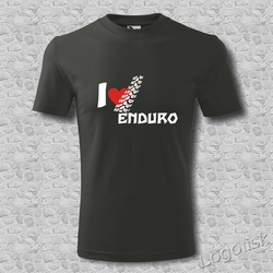 Tričko motiv I Love Enduro