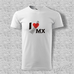 Tričko motiv I Love MX