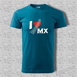 Tričko motiv I Love MX