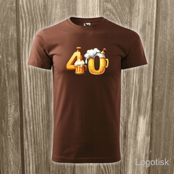 Narozeninové tričko PIVNÍ 40