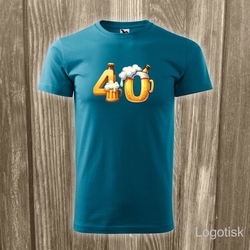 Narozeninové tričko PIVNÍ 40