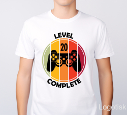 Chlapecké tričko k narozeninám potisk LEVEL COMPLETE
