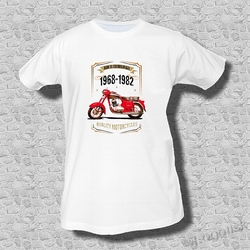 Tričko s veteránem Jawa 250-vintage