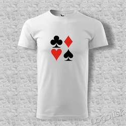 Tričko s potiskem Poker-vzor 1