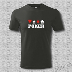 Tričko s potiskem Poker-vzor 5