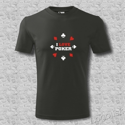 Tričko s potiskem Poker-vzor 6