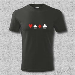 Tričko s potiskem Poker-vzor 2
