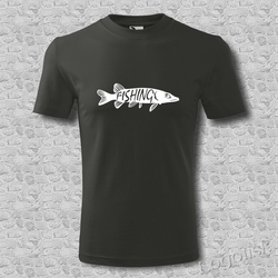 Pánské tričko pro rybáře Fishing Štika