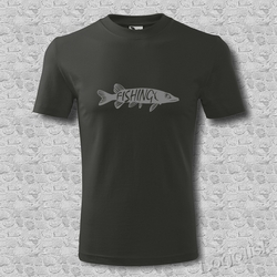 Pánské tričko pro rybáře Fishing Štika