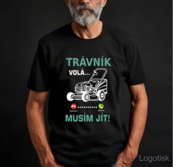 Pánské tričko potisk TRÁVA VOLÁ