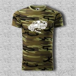 Pánské tričko military V3S se jménem