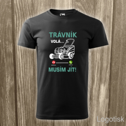 Pánské tričko potisk TRÁVA VOLÁ
