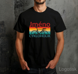 Tričko pánské CYKLOHOLIK se jménem