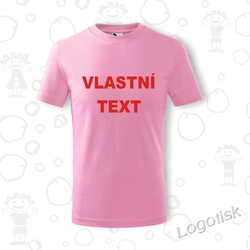 VÁŠ TEXT dětské tričko s vlastním textem 