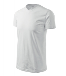 Pánské tričko V-neck bílá - potisk na přání