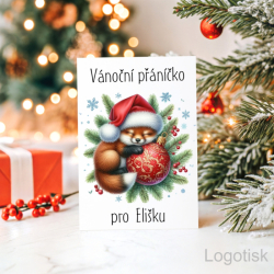 Vánoční přání LIŠKA se jménem