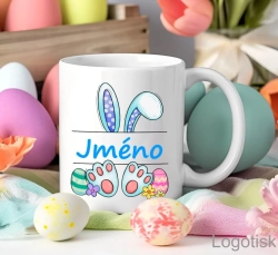 Velikonoční hrníček pro děti BUNNY se jménem