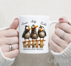 Vtipný hrnek pro KAMARÁDKY s ptáky