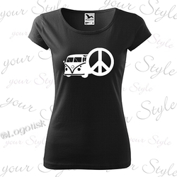 Dámské tričko motiv Bus Hippies-2