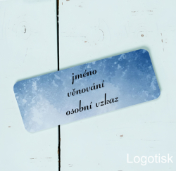 Záložka do knížky s potiskem SNĚHULÁK