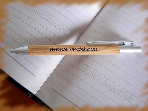 Kuličkové pero bambus-výpal na přání