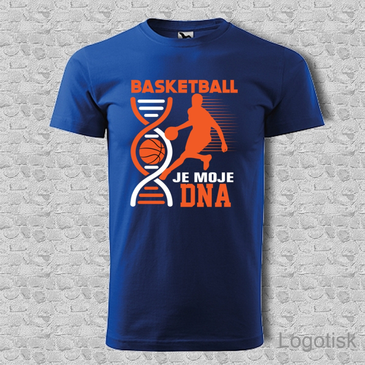 Pánské tričko potisk BASKETBALL JE MOJE DNA
