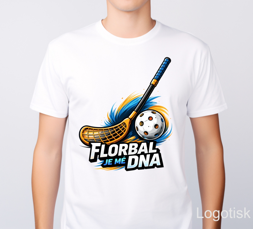 Tričko potisk FLORBAL JE MÉ DNA