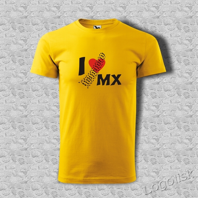 Tričko motiv I Love MX