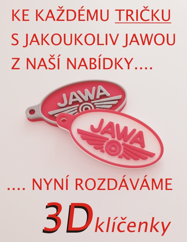 KLÍČENKA JAWA DÁREK K TRIČKU S JAWOU
